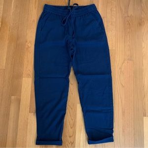 J. Crew Navy Linen Pants